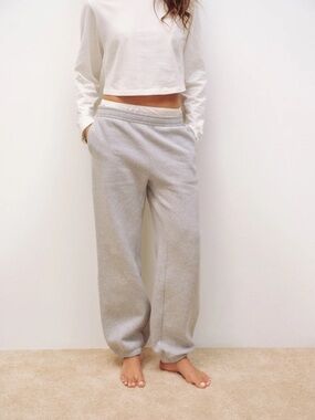 REFORMATION•SKYE BOYFRIEND SWEATPANT•HEATHER GREY•SIZE S